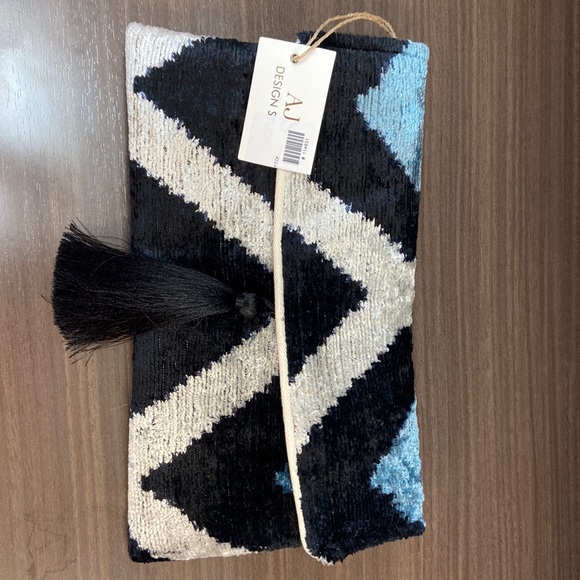 CL145 Clutch Handwoven silk and cotton - Picture 1 of 8